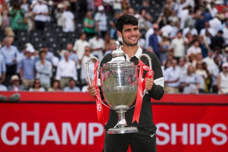 ATP de Queen’s: Alcaraz sufrió pero venció a Lehecka y se quedó con el título