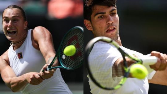 Aryna Sabalenka y Carlos Alcaraz debutaron con triunfos en Wimbledon 2025