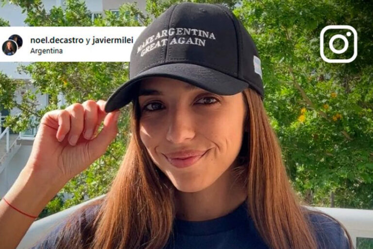 La candidata a astronauta argentina, Noel de Castro declaró su total apoyo a Milei