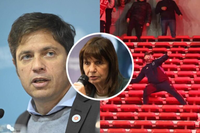 Bullrich criticó al inútil Kicillof por los incidentes del partido de Independiente
